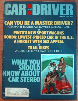 CAR & DRIVER 1972 APR - AMC HORNET RALLYE X, R-17